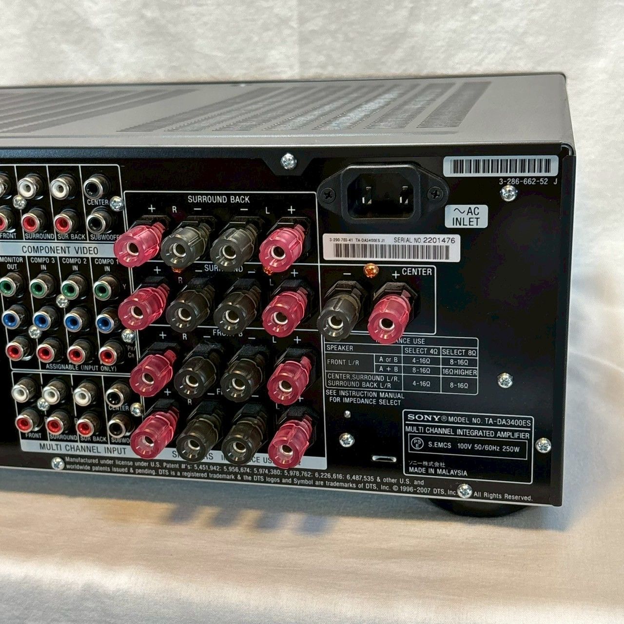 アバックWEB-SHOP / 【中古】SONY TA-DA3400ES【コード01-10692