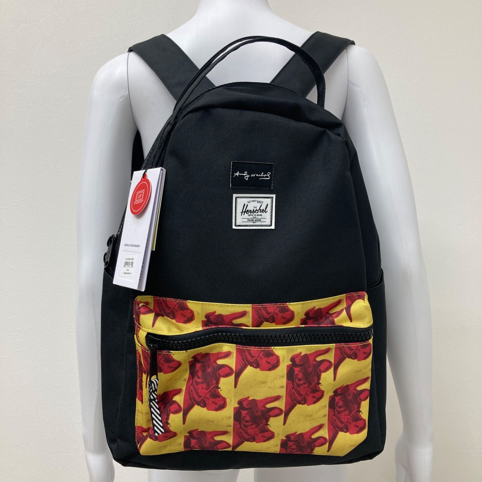 新品❤️ Herschel Supply リュックサック　アンディーウォーホル　牛　コラボ　バックパック　ユニセックス