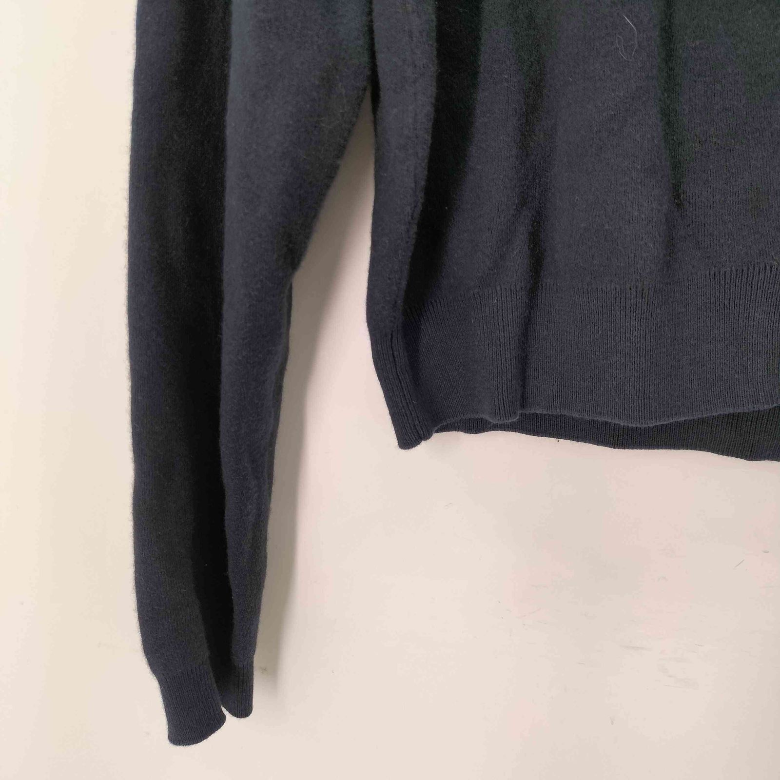  キャバン CABaN コットンカシミヤ クルーネックカーディガン レディース JPN S 長袖 カーディガン ボレロ アンサンブル