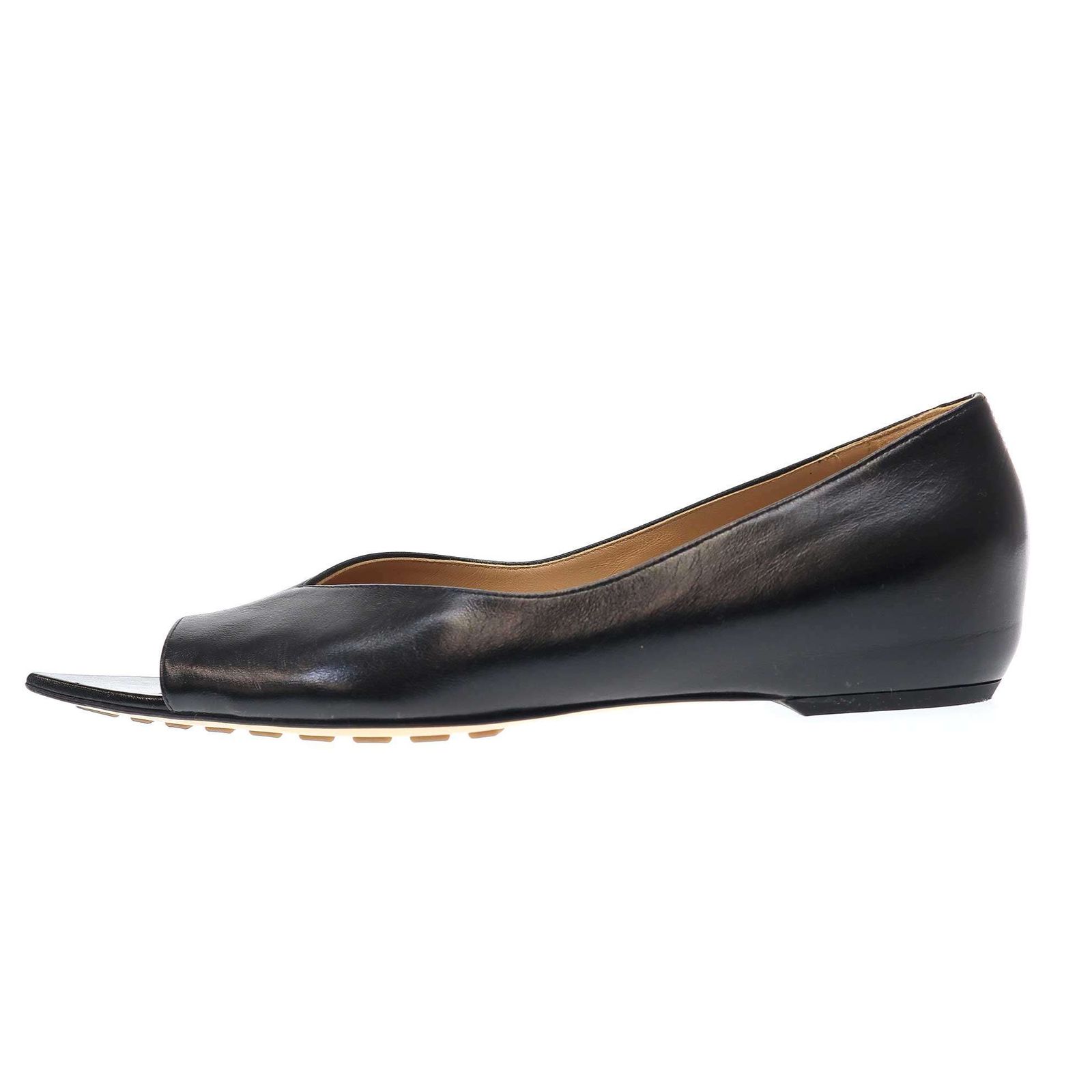 BOTTEGA VENETA ボッテガヴェネタ オープントゥ フラットパンプス 