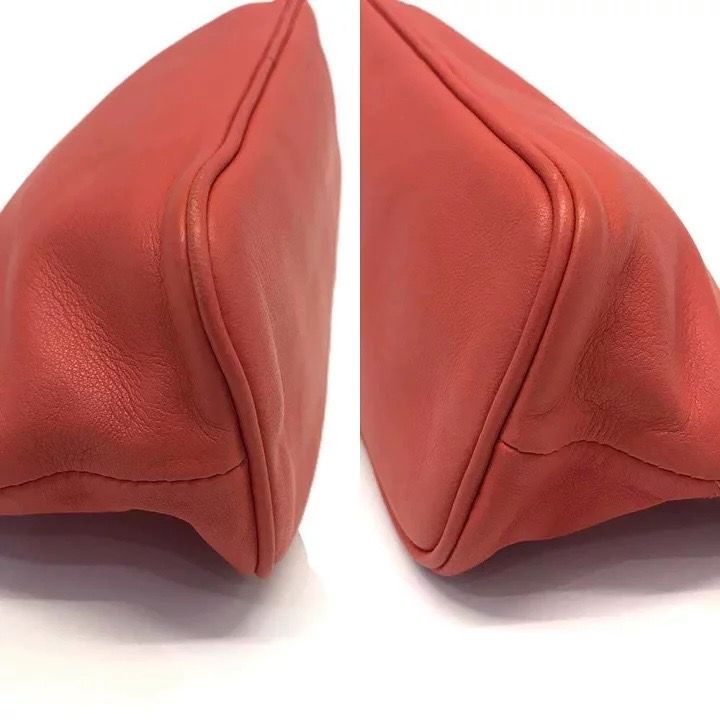 中古 エルメス HERMES ユニセックス ポーチ ピンク コットンキャンバス