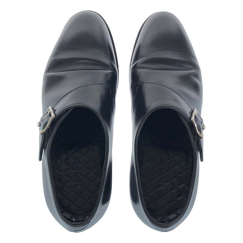 美品JOHN LOBB ブラック 　シングルモンクストラップ　ドレスシューズ JOHN LOBB / ジョンロブ | レザー シングルモンクストラップ ドレス