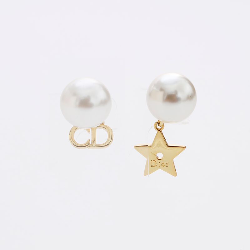 Christian Dior クリスチャンディオール ピアス トライバル パール