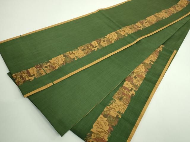 平和屋着物■極上　名門木屋太　今河織物　六通柄袋帯　風景間道　逸品　DZAA9284kh5 平和屋着物□極上 名門木屋太 今河織物 六通柄袋帯 風景