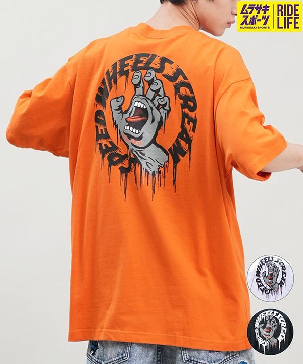 【ムラスポ公式】SANTACRUZ サンタクルーズ 半袖 Tシャツ メンズ バックプリント Tagged Speed Wheels S S Tee 502242404 ムラサキスポーツ限定