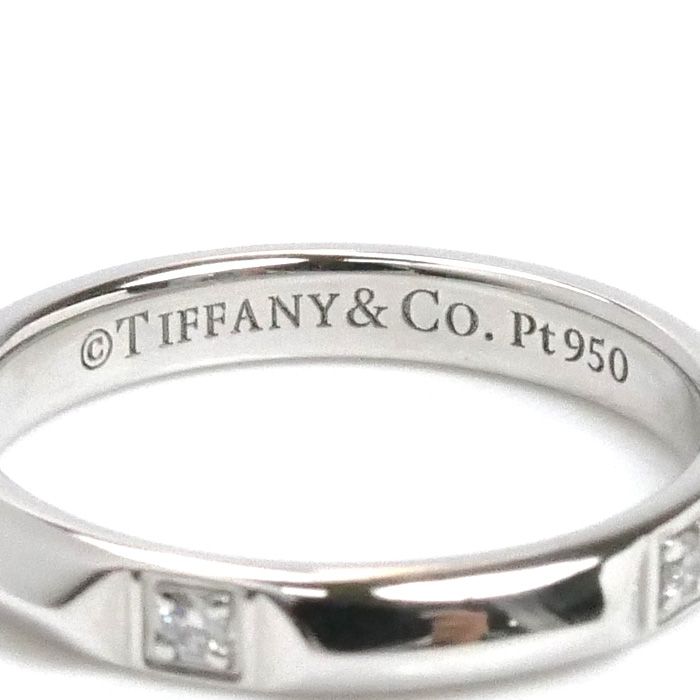 TIFFANY&Co. ティファニー Pt950プラチナ トゥルーバンド ダイヤ