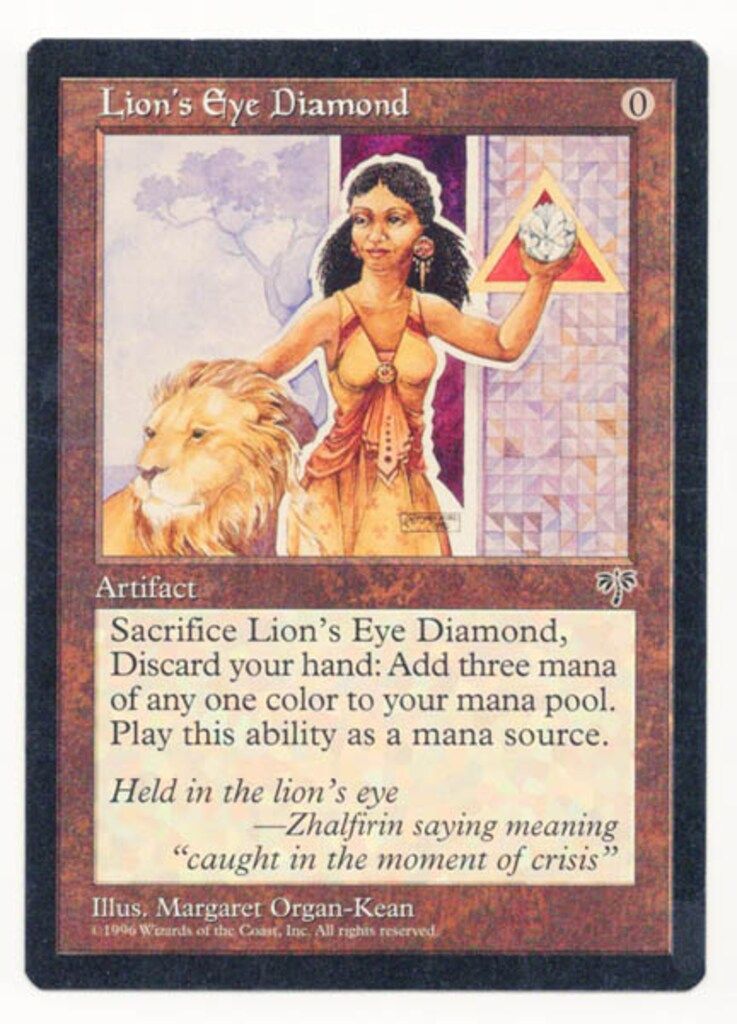 Wizards OF THE COAST ミラージュ MIR 英 ライオンの瞳のダイアモンド Lion s Eye Diamond 無色R