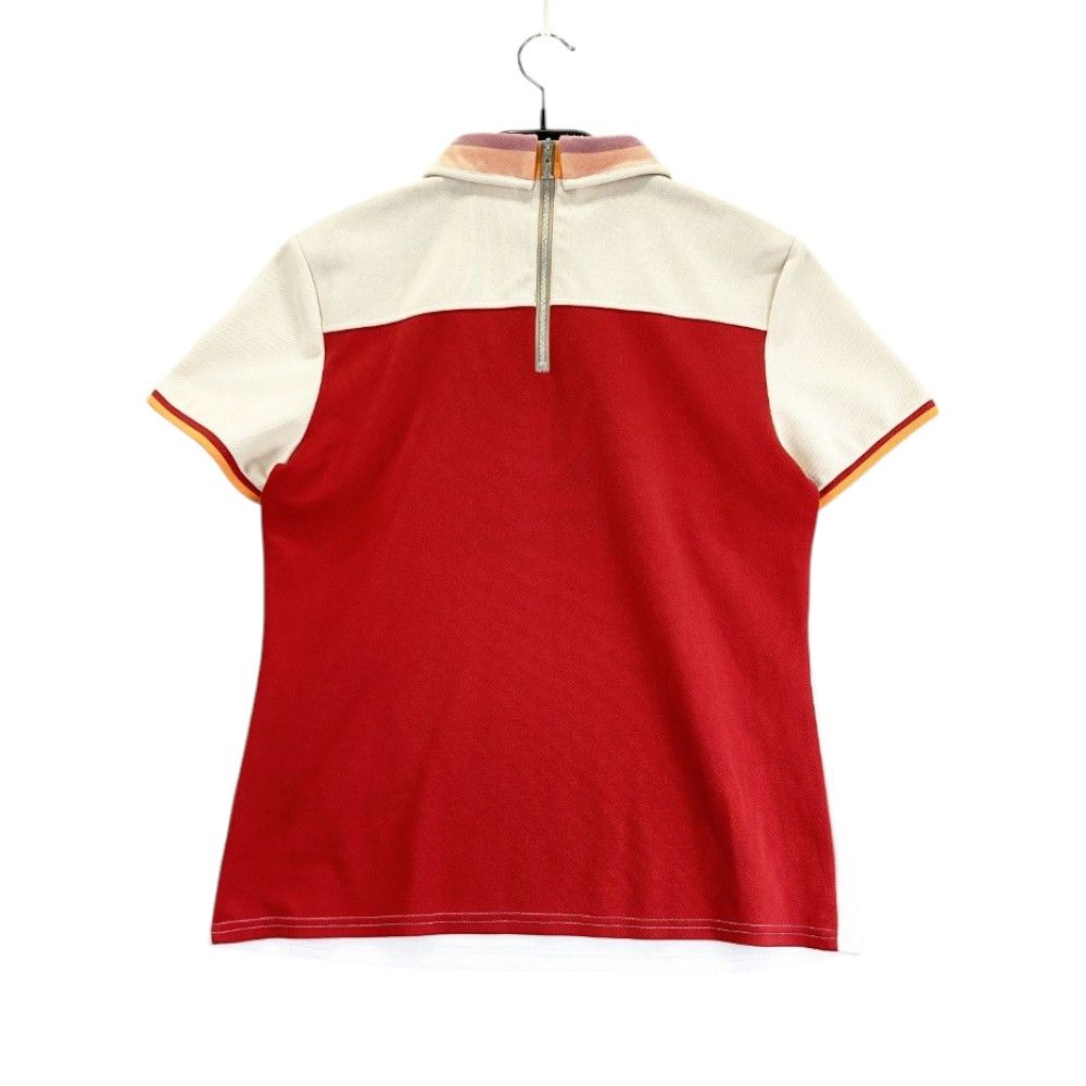 サイズ：40 LANVIN SPORT ランバン スポール  襟付 半袖Tシャツ  ホワイト系 [240101377167] ゴルフウェア レディース ストスト サイズ：40 LANVIN SPORT ランバン スポール 襟付 半袖Tシャツ