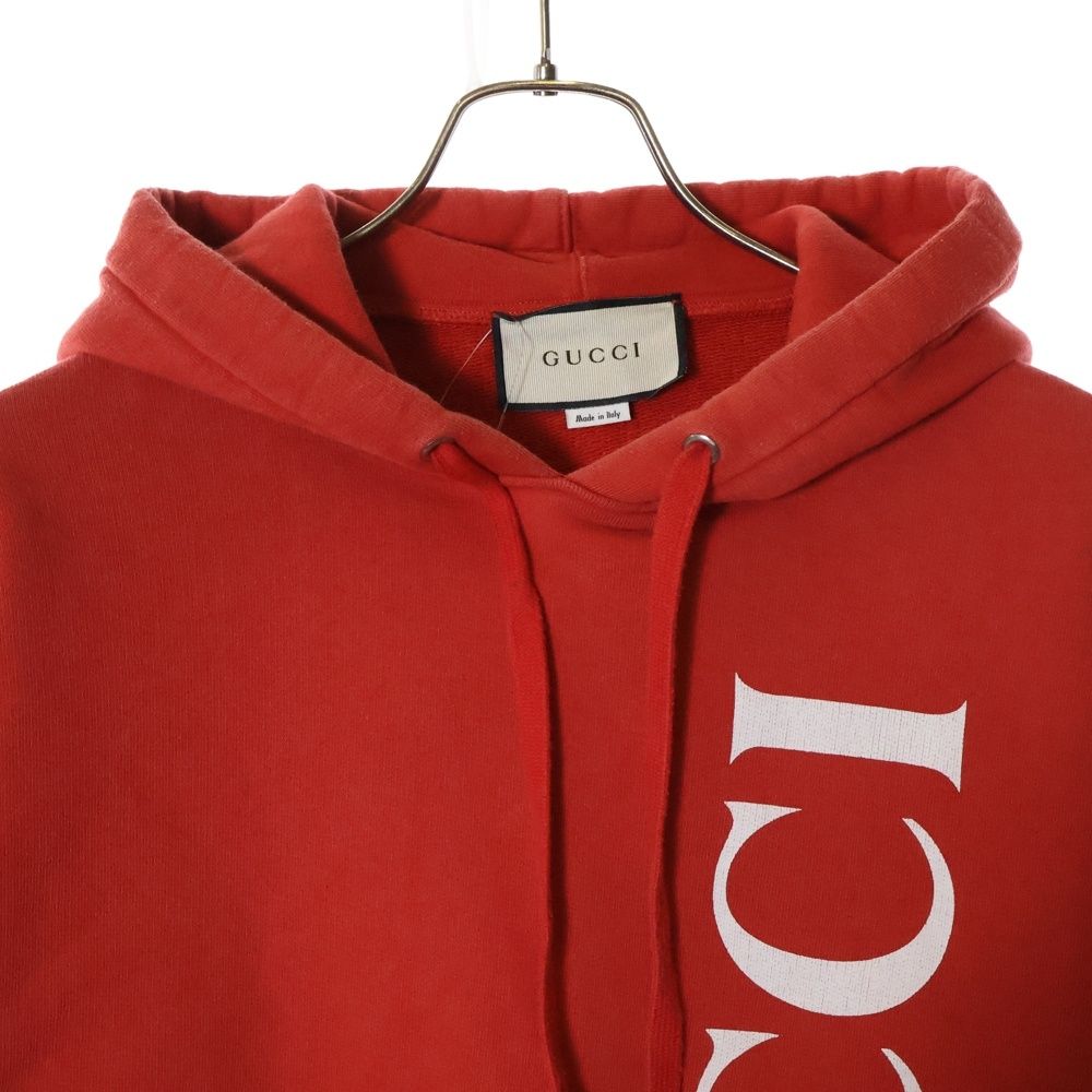 GUCCI (グッチ) Logo Print Hoodie ロゴプリント プルオーバー