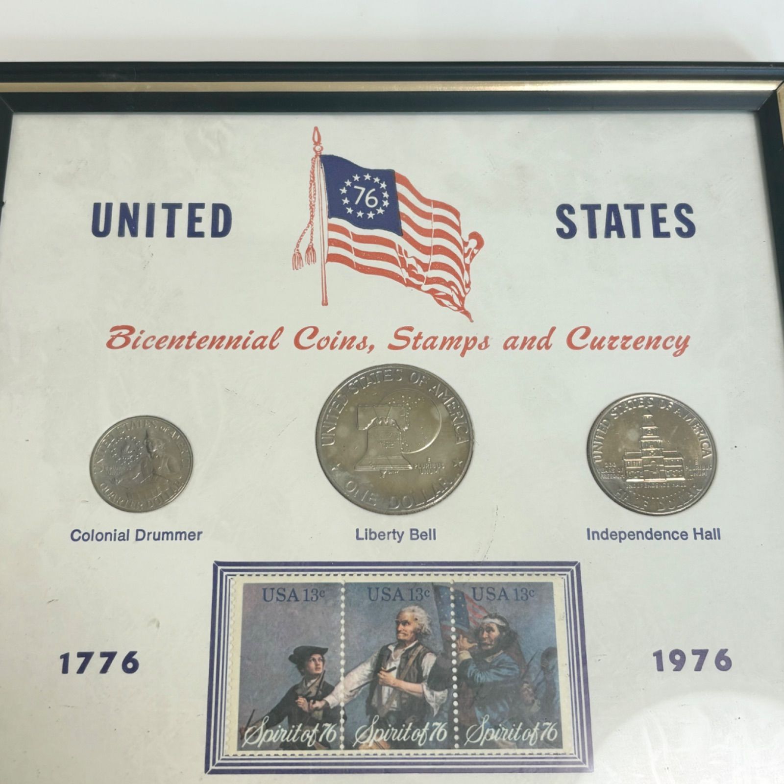 値下げ！アメリカ建国記念コイン/切手/ドル札/アンティーク 100ドル