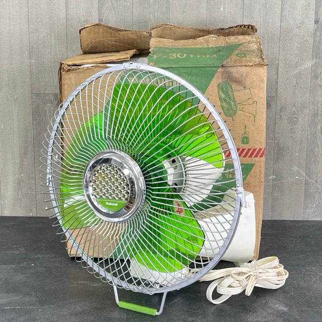 NATIONAL 扇風機 3枚羽根 緑色