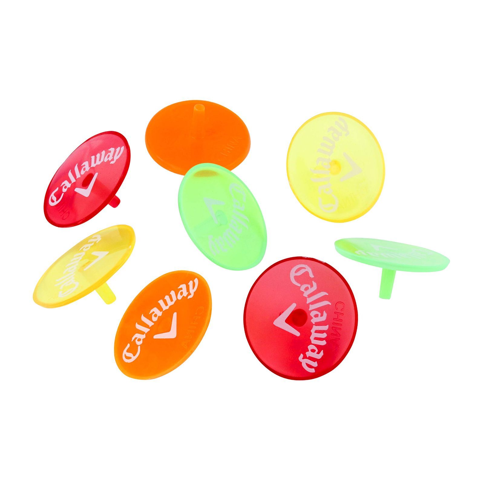 キャロウェイ(Callaway) ゴルフ マーカー ネオン プラスチック 8個入り