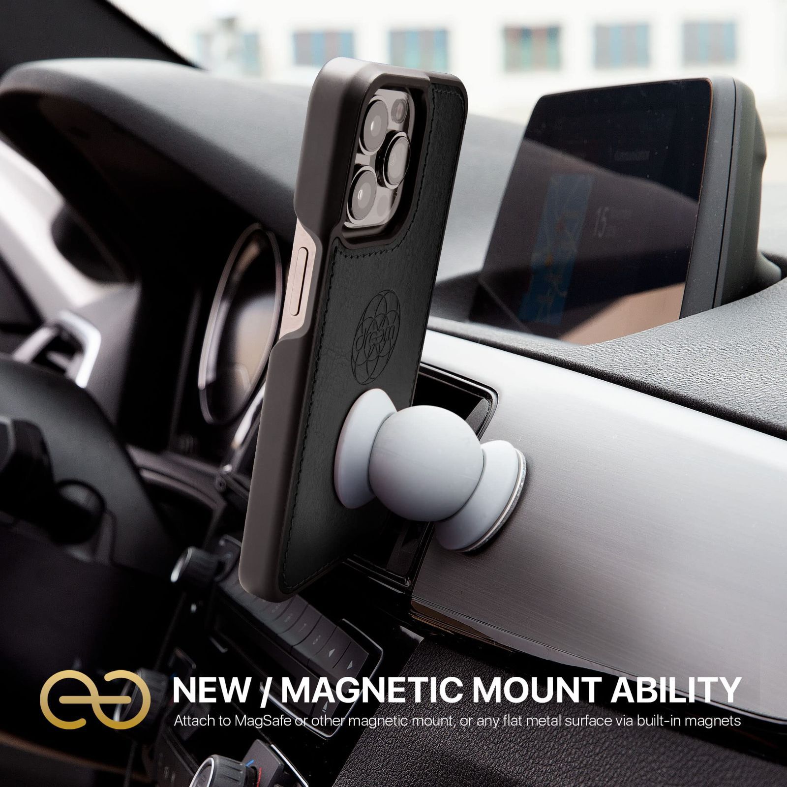 人気商品 RFIDカード保護機能 2通りに使えるフリップスタンド付き 携帯電話ケース 耐衝撃 マグネット着脱式 ヴィーガンレザー製 - - Pro用 14 iPhone ブラック Apple 財布型ケース フィボナッチ Fibonacci 2イン1 Dr