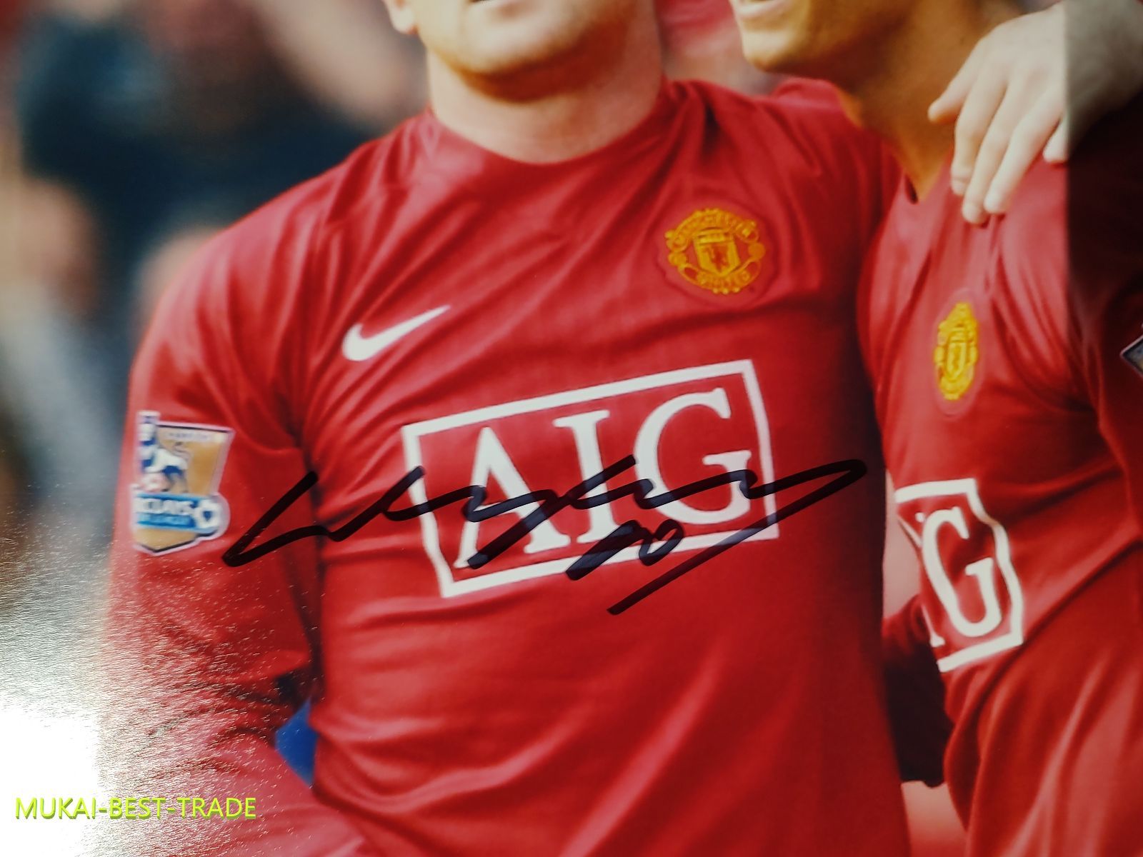 ルーニー サイン photo-01 with CR7【証明書あり】 サイン with photo 