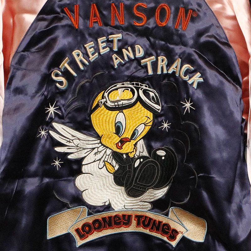 VANSON × LOONEY TUNES ワイリー・コヨーテ × トゥイーティー 刺繍