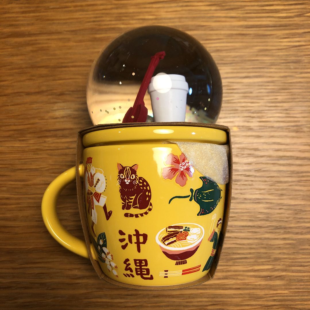 新品 スターバックス コレクタブルスノーグローブ＆マグ OKINAWA