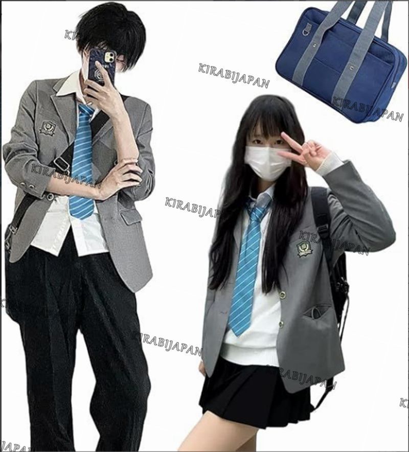 ハイキュー!! コスプレ衣装 スクールバッグ付き 梟谷学園 JK制服 4点セット アニメ cosplay イベント 学園祭 文化祭 パーティー変装