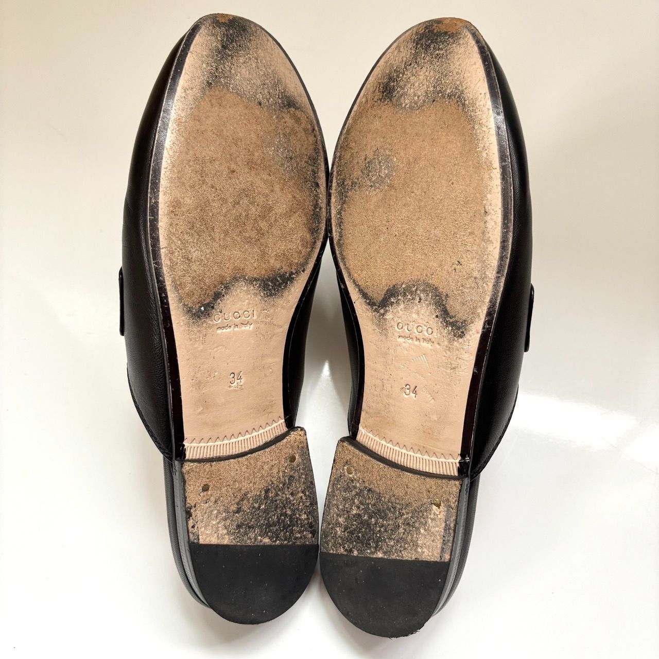 美品 箱付属品付き GUCCI プリンスタウン ホースビット シェリー