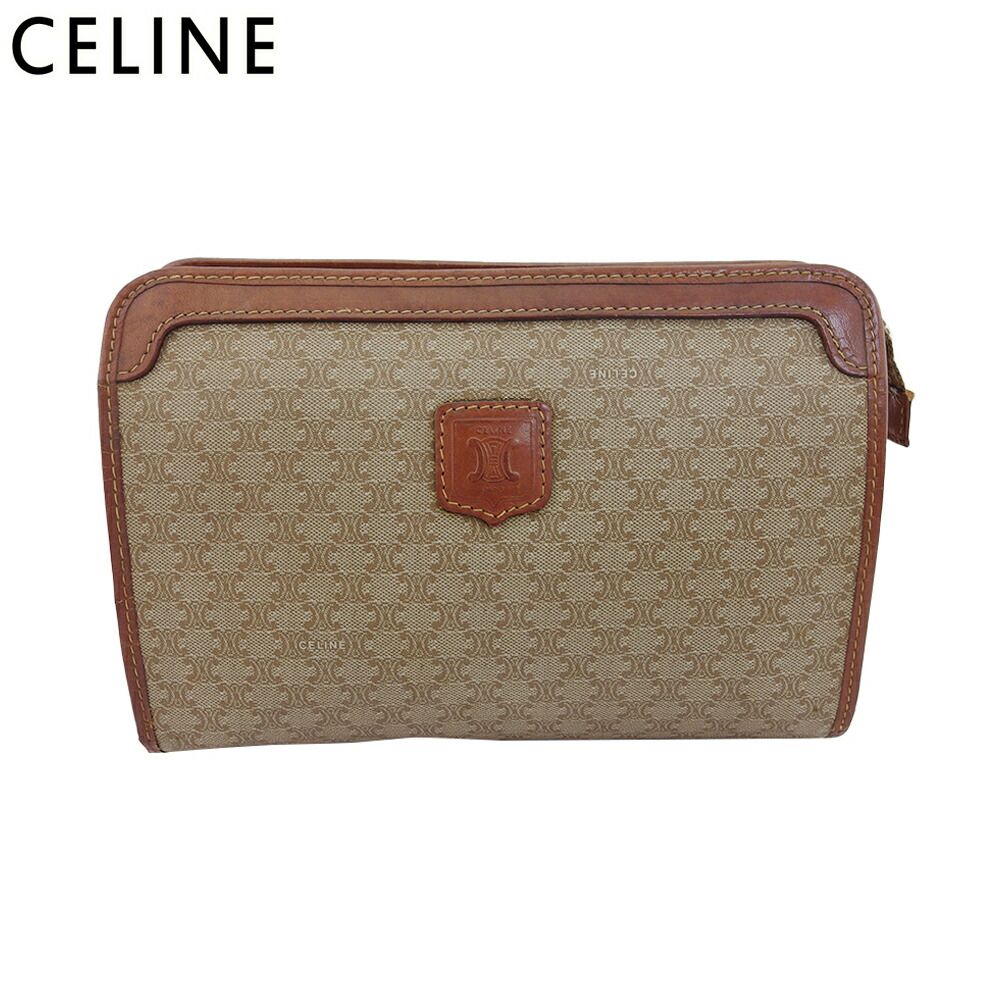 CELINE ベージュ キャンバスクラッチバッグ セリーヌ(CELINE)セリーヌ クラッチバッグ セカンドバッグ
