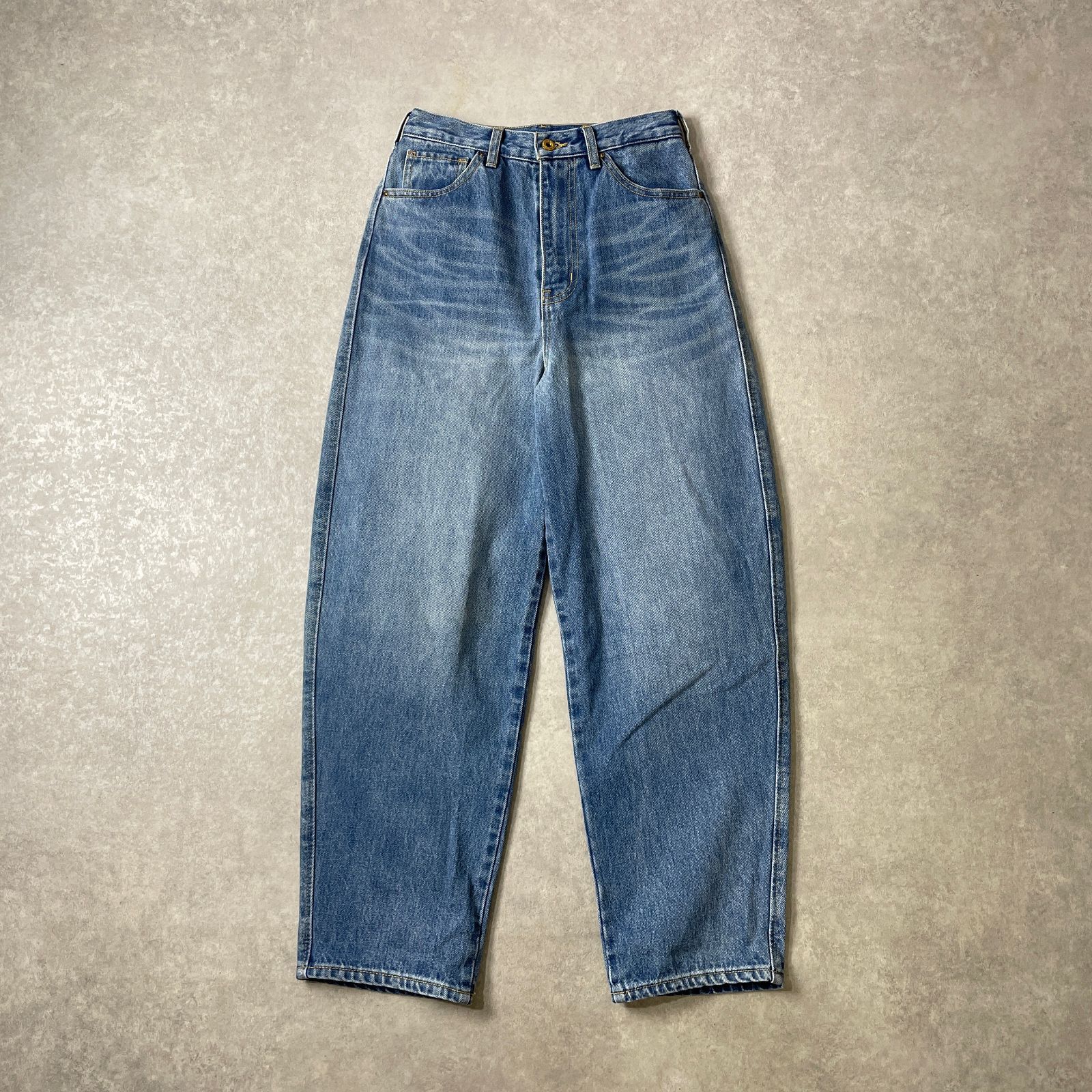 5 1/2 Spick&Span バレルレッグ カーブライン デニムパンツ