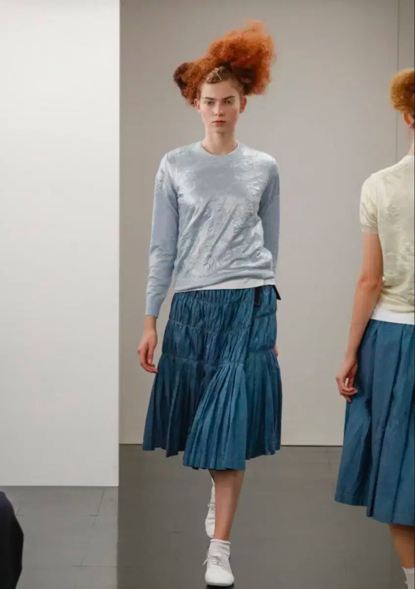 COMME des GARCONS コム デ ギャルソン トリコット プリーツ ラップ スカート