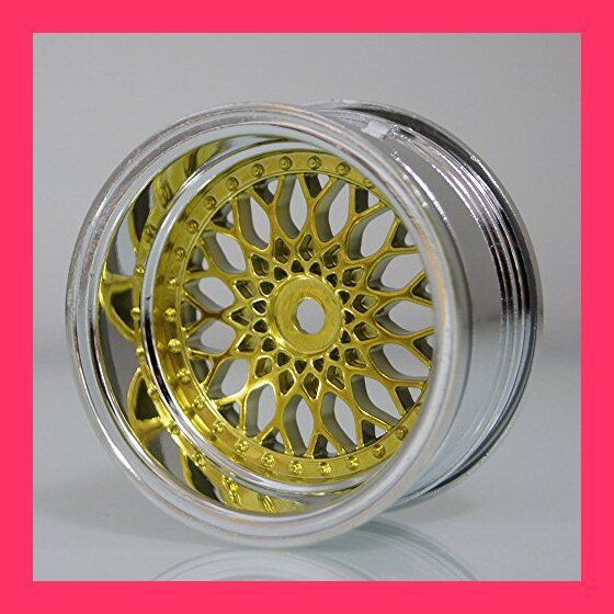 スタッフおすすめ！】1/10 旧車向け 激深リム ゴールドメッシュ