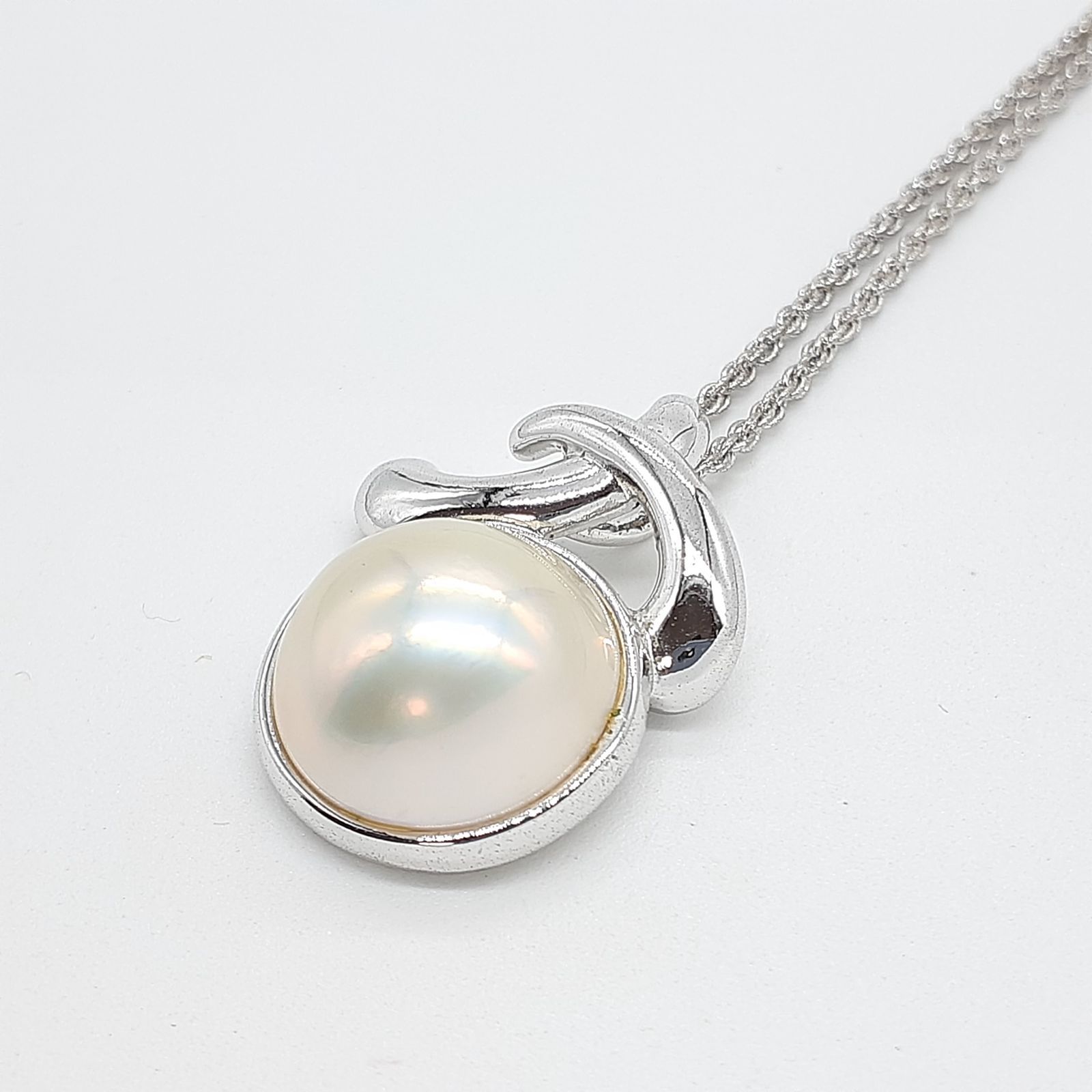 TASAKI タサキ　マベパール　ネックレス　3連　シルバー 12%OFFメガクーポン】 タサキ ネックレス タサキ シルバー