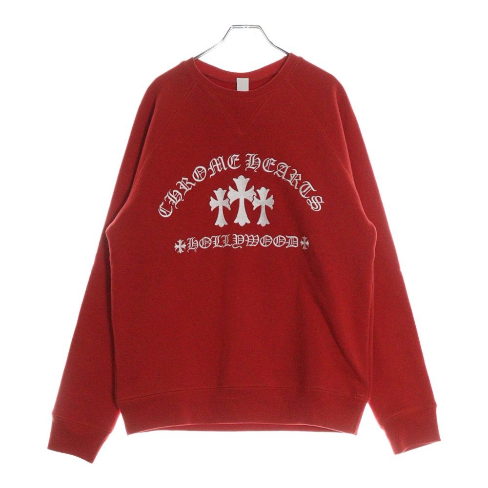 クロムハーツ スウェット トレーナー 刺繍 タガー 美品 Y NOT ワイノット CHROME HEARTS (クロムハーツ) Y NOT Cemetery Cross Crewneck