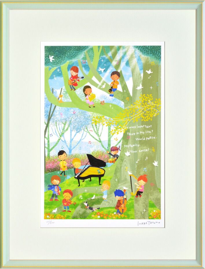 t0s10321様オーダー絵画「三匹の猫と苺パンケーキ」 完全オーダー