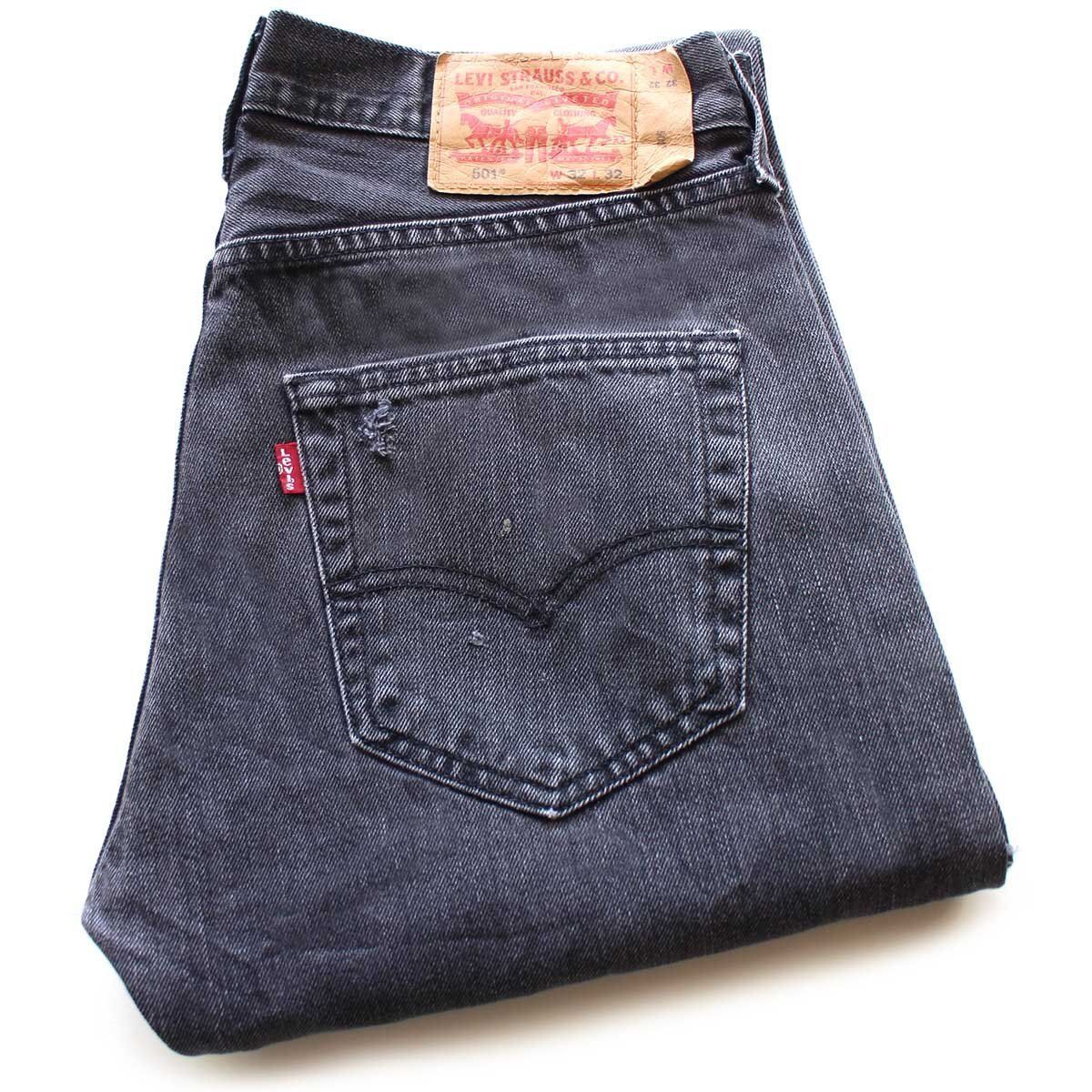 Levi's 501 ストレートデニム W34 ダメージ有り リーバイス501