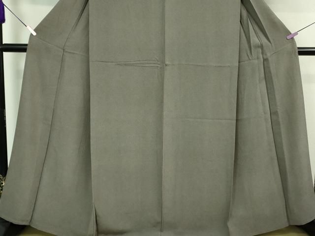 平和屋着物□極上 江戸小紋 単衣 両面染 鮫小紋柄 似せ紫色×藤煤竹色