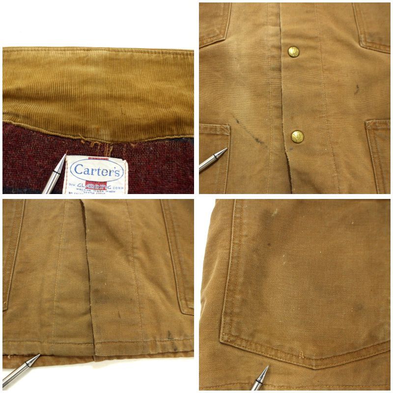 60s vintage CARTER'S 裏地ブランケット カバーオール メンズ Lサイズ