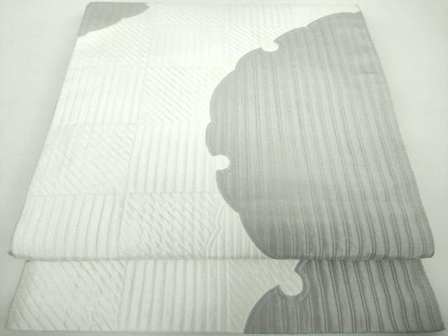 平和屋着物●八寸名古屋帯 雪輪文 正絹 DAAY1654ps