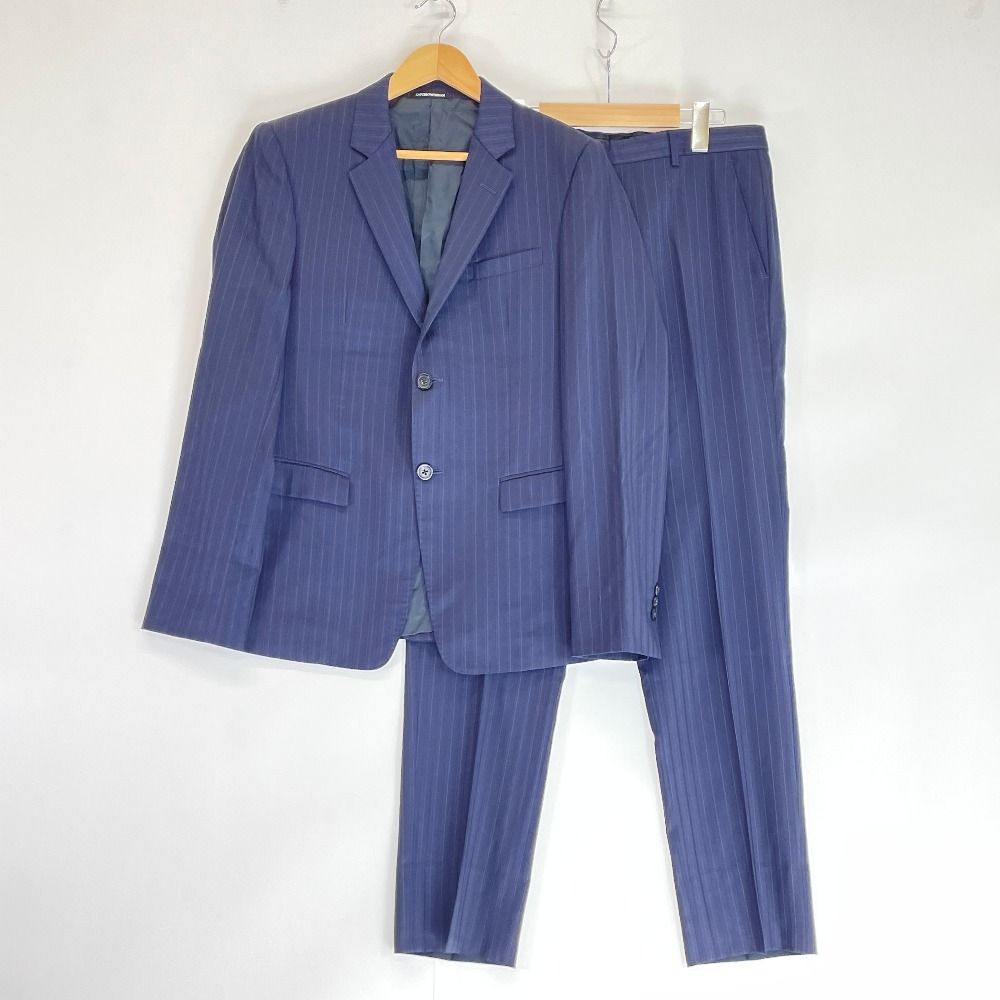 EMPORIO ARMANI ネイビー ストライプ スーツ