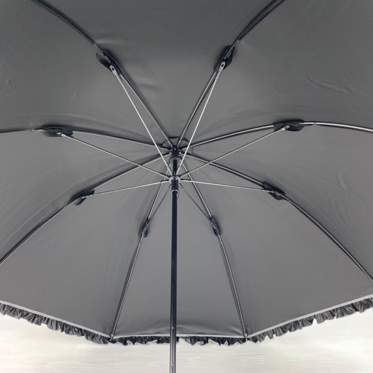 新品未使用】サンバリア 100 グレー フリル Sサイズ 長傘