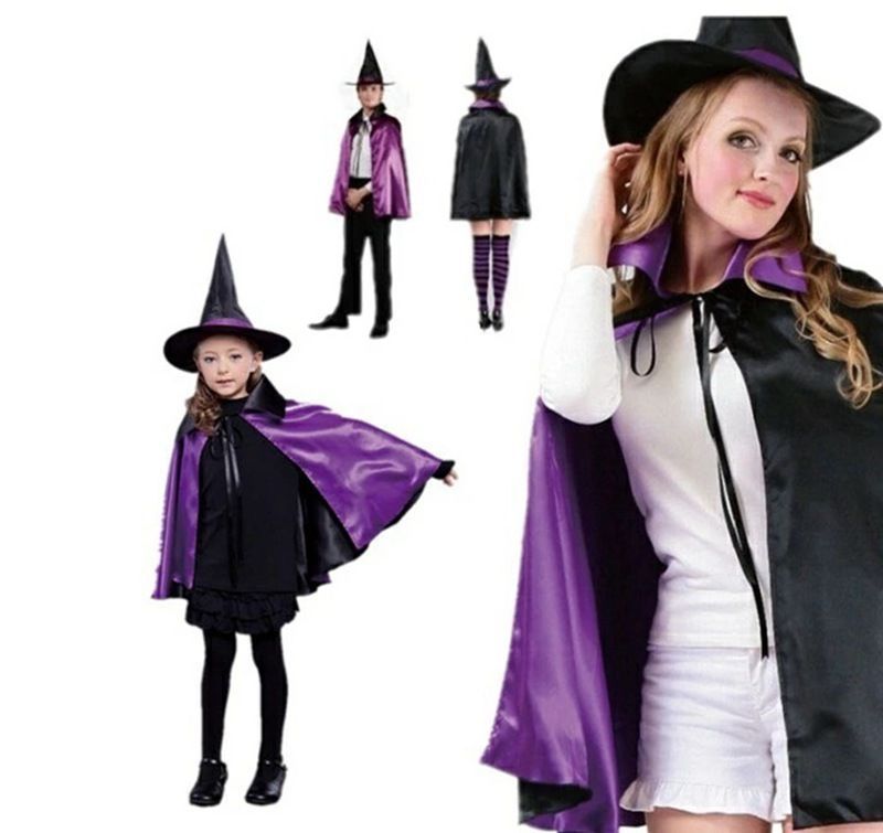 マント コスプレ衣装 大人用 子供用 ハロウィン マント 魔女 リバーシブル レッド 赤 パープル 紫 ブラック 黒 キッズ メンズ レディース イベント マジシャン 仮装 パーティ ハロウィン 学園祭xzzhang685 SKLAD-KIRPICHA_RU