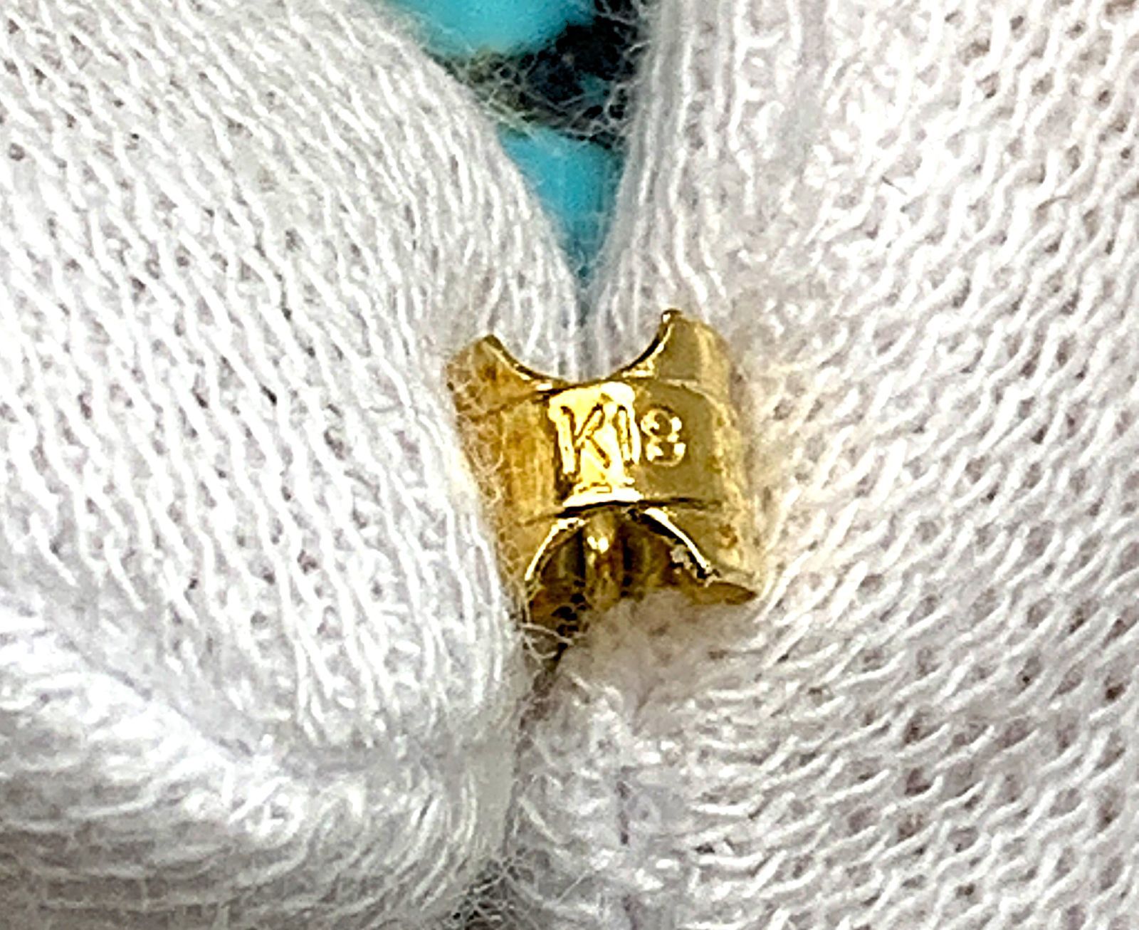 k18．トルコ、ペンダントトップ(天然石)未使用、No、A、メ、98. k18