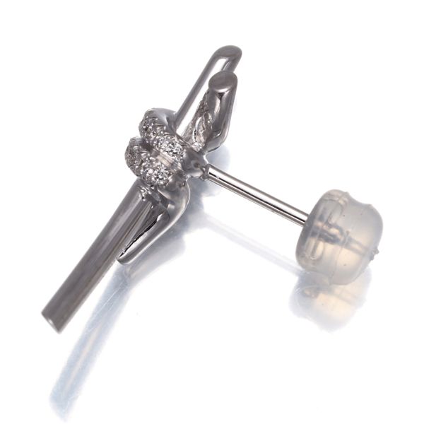 ティファニー　ダイヤピアス片耳 楽天市場】ダイヤモンド0.1ct ティファニー・セッティング（立爪