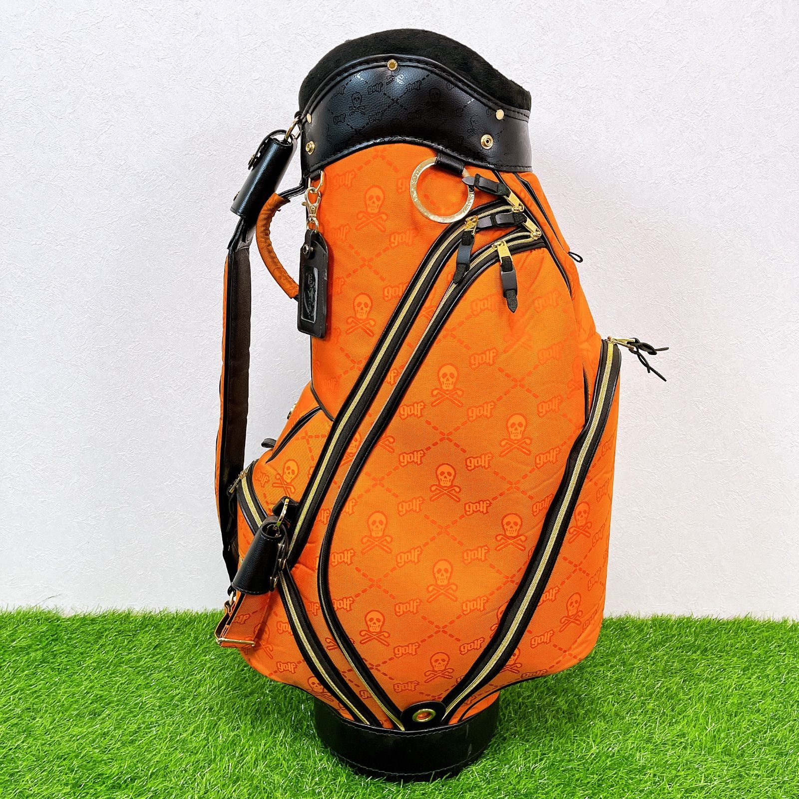 マークアンドロナ キャディバッグ オレンジ 激レア】MARK&LONA Ruler