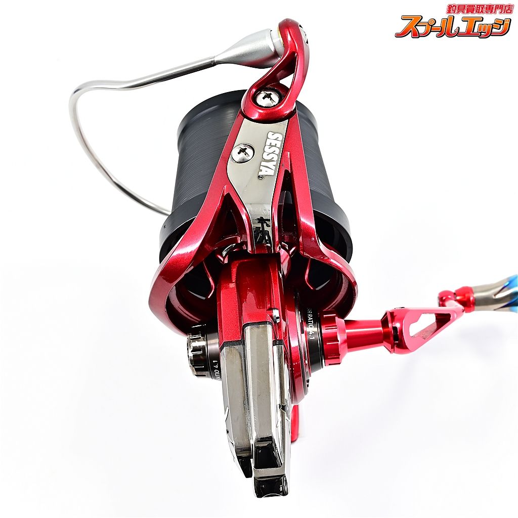 85mmハンドル-リブレfフォルテノブ-拙者7度樹脂スプール-樹脂ドラグノブ装着 m39857