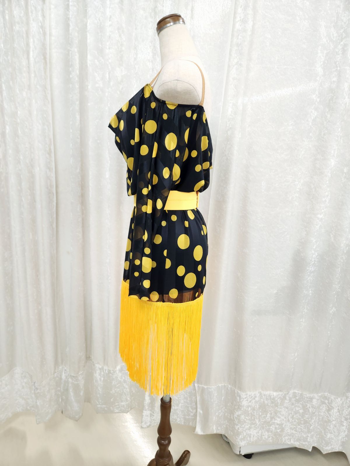 社交ダンス 白樺ドレス公式 ラテンワンピース Ｍサイズ ダンスドレス トライアルワンピース ラテンドレス