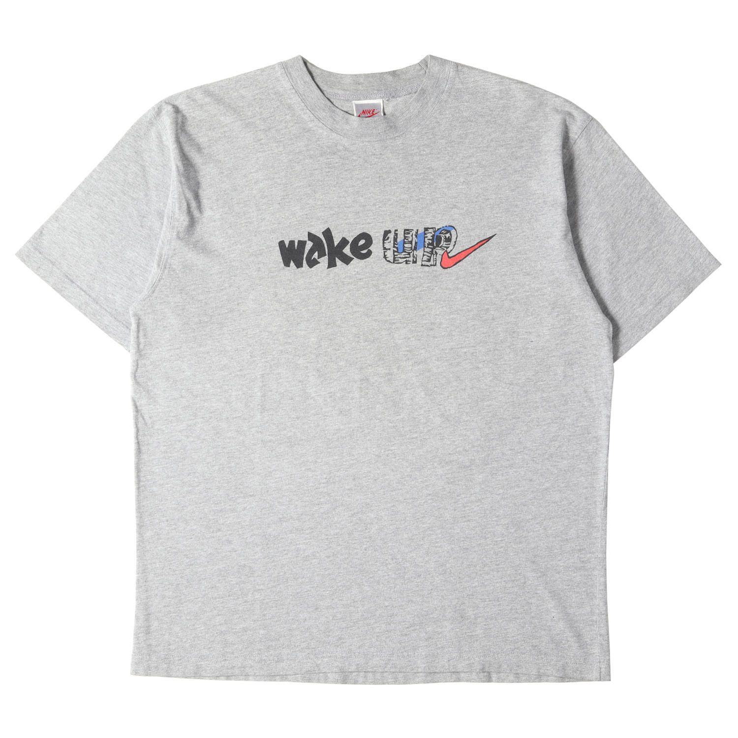 NIKE vintage ナイキ ヴィンテージ Tシャツ サイズ:L 90s WAKE UP ロゴ