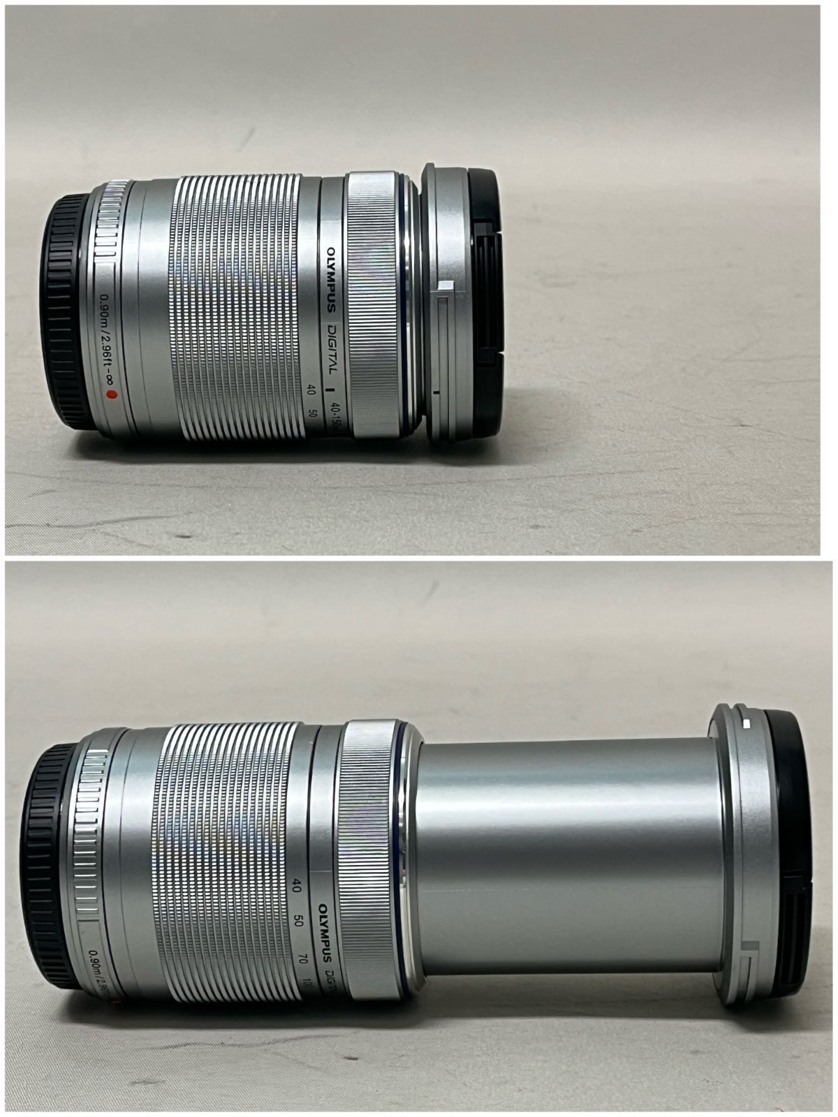 【浜館64-349】【店舗併売品】OLYMPUS オリンパス M.ZUIKO 40-150mm 1:4-5.6 シルバー 【中古品】