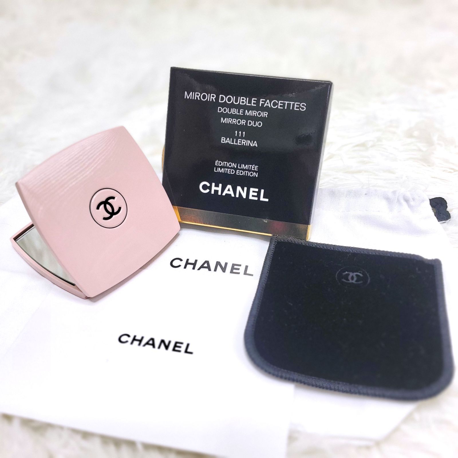 CHANEL シャネル ミロワール ドゥーブル ファーセット ポーチ付き