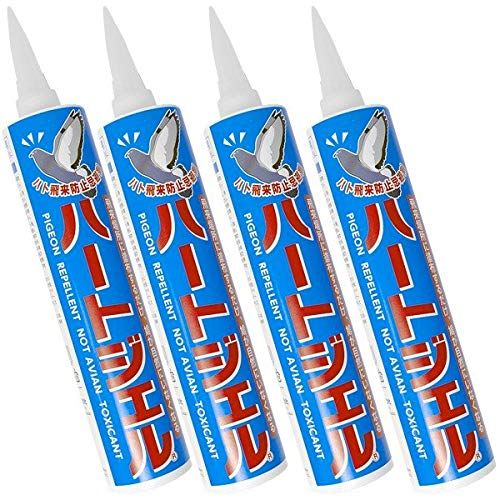 ハト飛来防止用忌避剤 ハートジェル カートリッジタイプ 285g ４本セット 施工目安 約20ｍ分