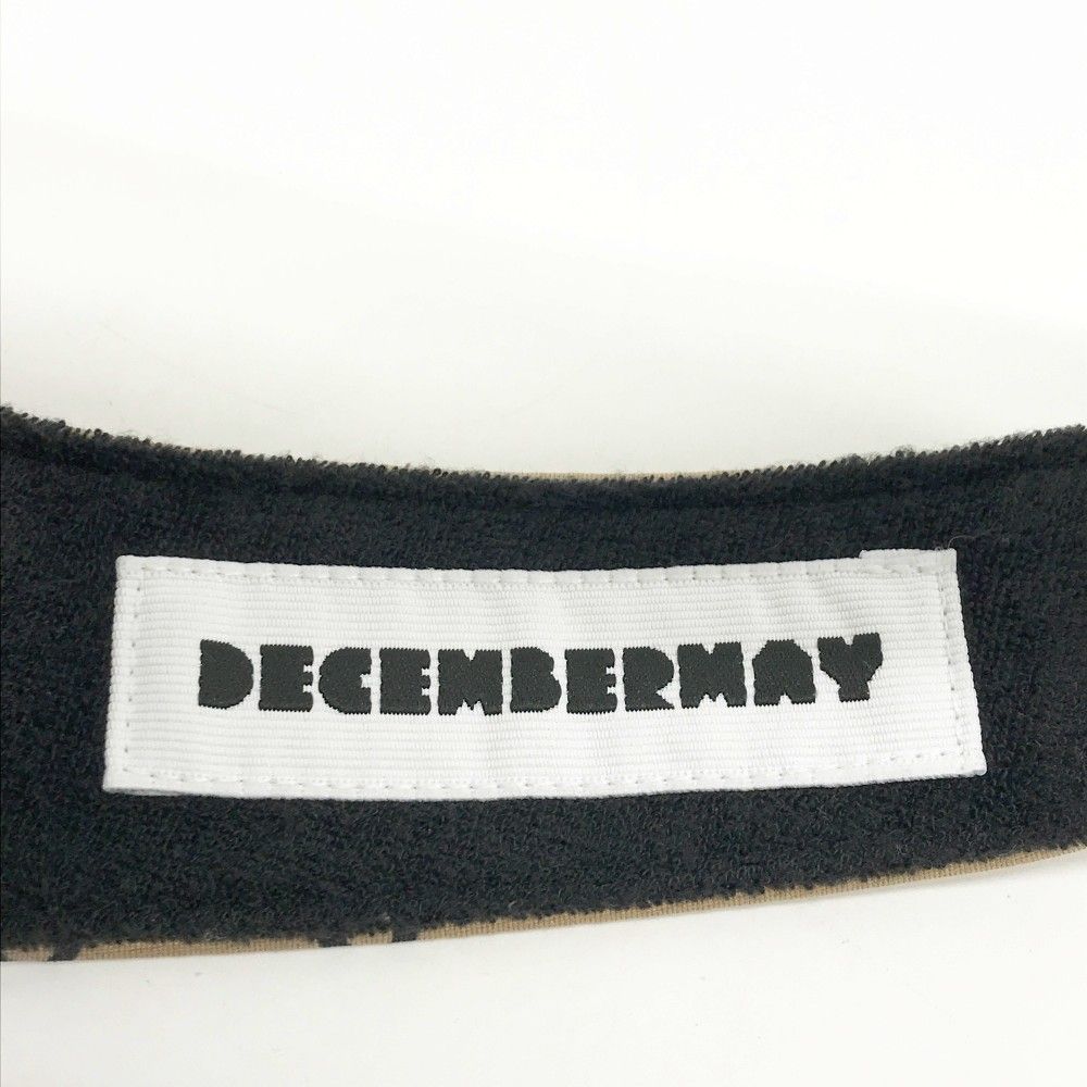 DECEMBERMAY ディセンバーメイ サンバイザー 総柄 ブラウン系 FREE