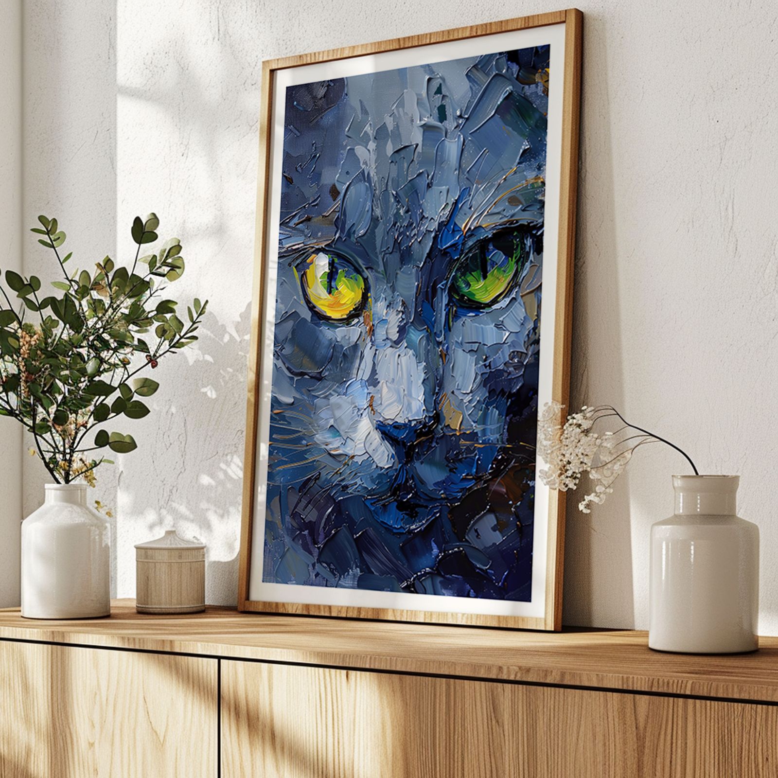 ネコ　油絵 Amazon.co.jp: ZYCH 油絵 動物 猫 プロ 蝶 キャンバス ウォール