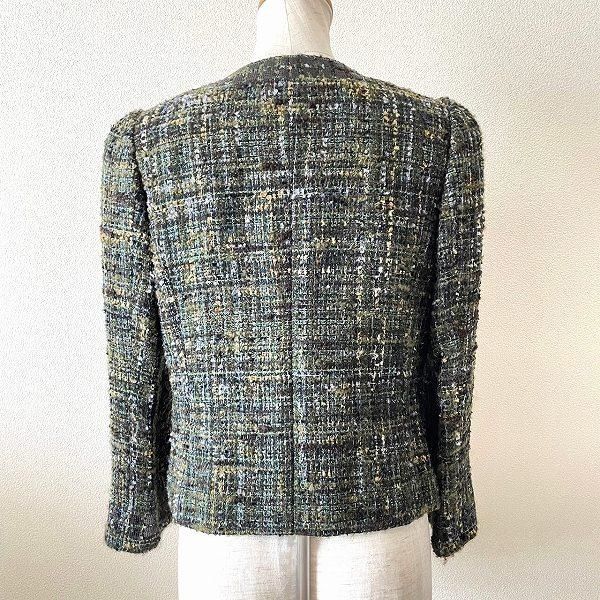 wnc ギンザマギー 銀座マギー ジャケット 38 カーキ系 ツイード