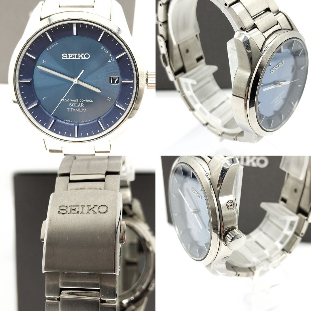 SEIKO 電波 腕時計 ソーラー チタン 7B24-0BB0 セイコー 正確さと上品さを兼備✨】 SEIKO セイコー 腕時計 電波ソーラー
