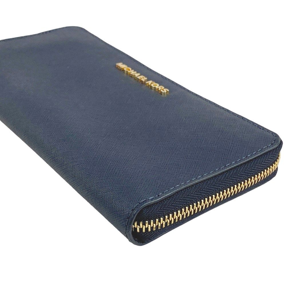 □美品□ マイケルコース 長財布 財布 ラウンド ファスナー レザー